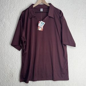 Check Point V Neck Polo Shirt Size 2XL